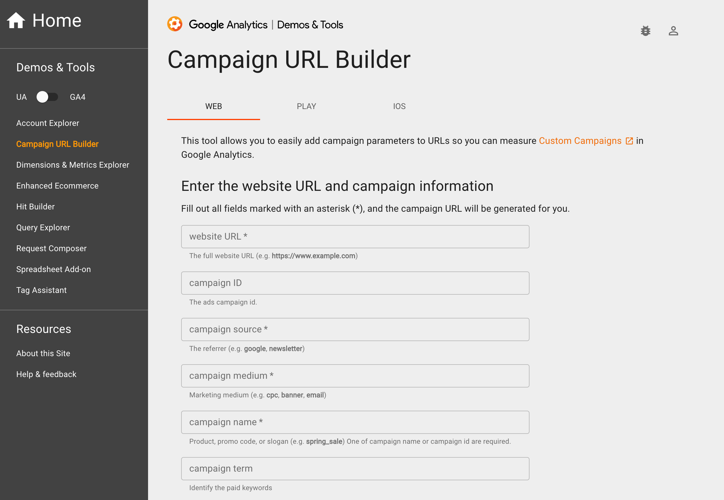 UTM builder google ads